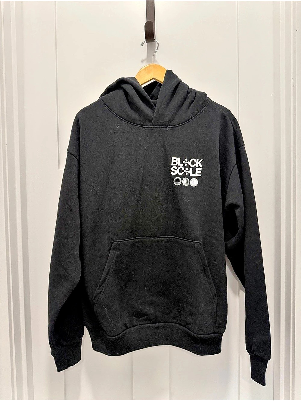 Black Scale Block Scale hoodie Graphic Pullover Hoodie in Black New w/Tags